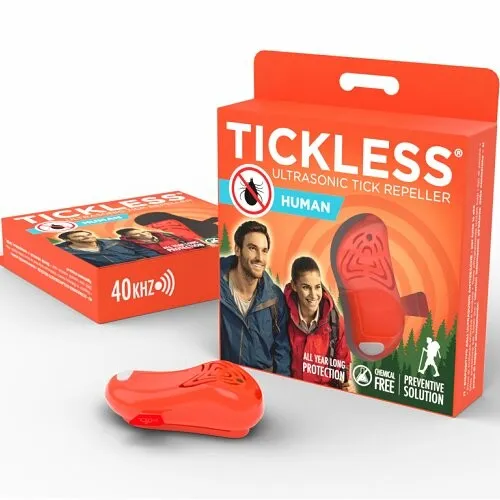 TICKLESS® HUMAN Ultrazvukový odpudzovač kliešťov a bĺch pre ľudí, oranžová