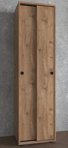 VCM Kancelářská skříň s posuvnými dveřmi Ulas 5-komorová, dub medový