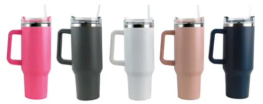 MAKRO - Termohrnček 1200ml a slamka rôzne farby