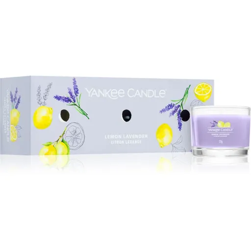 Yankee Candle Lemon Lavender darčeková sada 3x37 g