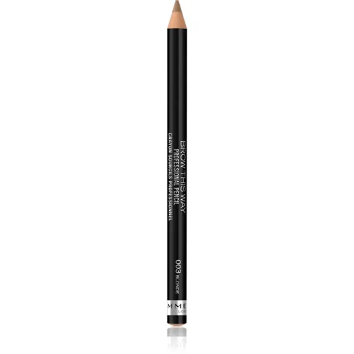 Rimmel Brow This Way ceruzka na obočie s kefkou odtieň 003 Blonde 1,4 g