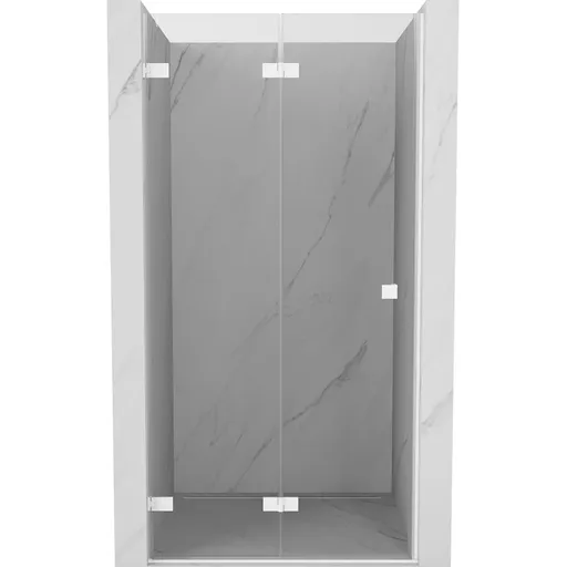 MEXEN/S - Lunar-F skladacie sprchové dvere ľavé 70, transparent, biela 836-070-000-20-00-L