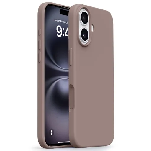 RUBBER MAGSAFE Silikónový kryt pre Apple iPhone 17 hnedý