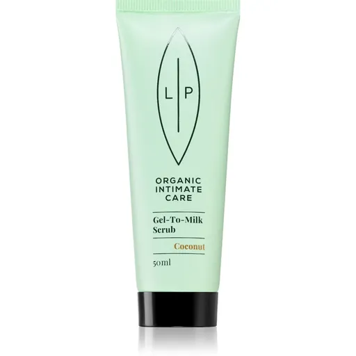Lip Intimate Care Organic Intimate Care Gel To Milk Scrub jemný peeling s kokosom Coconut 50 ml