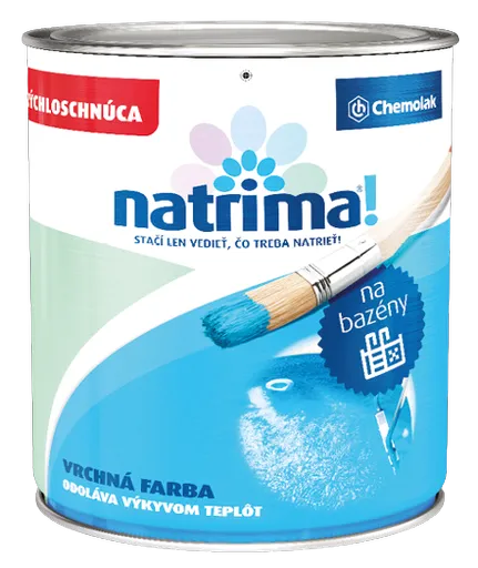 NATRIMA - Syntetická farba na bazény 0405 - oceánová modrá, 10 L