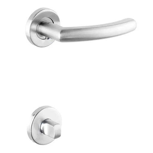 Kľučka Naturel Nero brúsený nerez, WC kľučka NERORBNWC