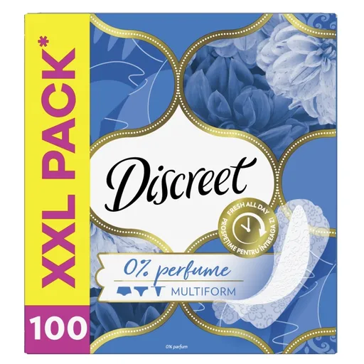 DISCREET Intímky Multiform 0% parfumácia 100 ks