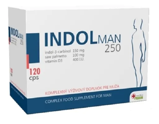 Indol Man 250 kapsúl pre mužov 120 kapsúl