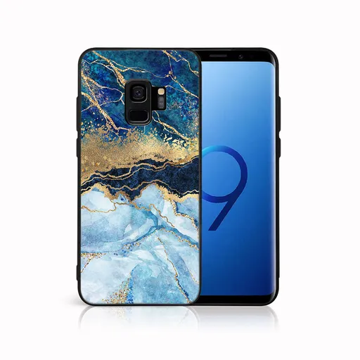 MY ART Ochranný obal pre Samsung Galaxy S9 BLUE MARBLE (141)
