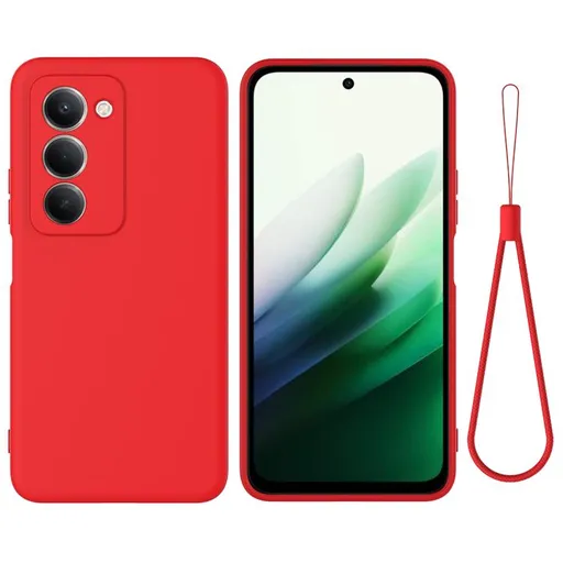 RUBBER Ochranný obal pre Xiaomi Redmi 15 / Redmi 15 5G červený
