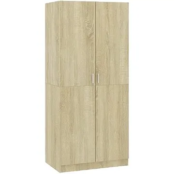 Šatníková skriňa dub sonoma 80 × 52 × 180 cm drevotrieska 800624 (3364,88)