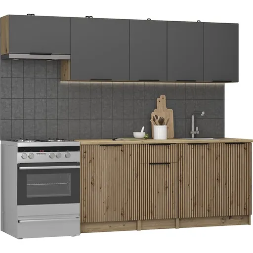 Kuchynská linka Naturel Dalia 2,4 m KSETDALIA