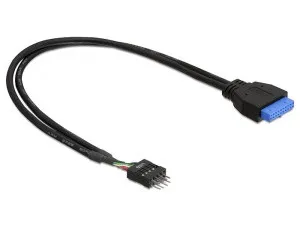 DeLock adaptér USB 3.0 19-pin samica na USB 2.0 8-pin samec