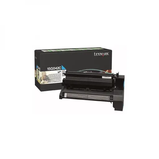 LEXMARK 15G042C - originálny toner, azúrový, 15000 strán