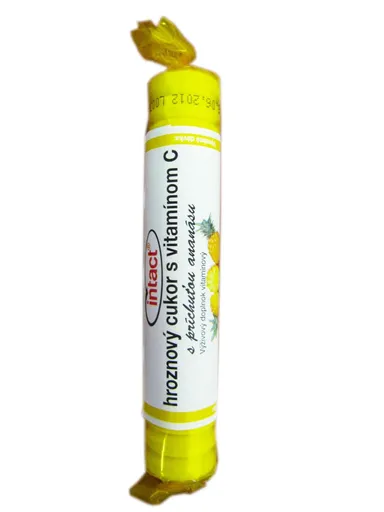 INTACT Hroznový cukor vitamínC ananás 40 g