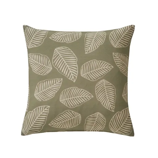 Súprava 2 obliečok s potlačou listov na vankúšiky