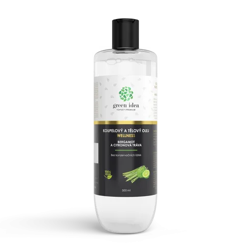 Bergamot a citrónová tráva kúpeľový a telový olej 500 ml - Green idea