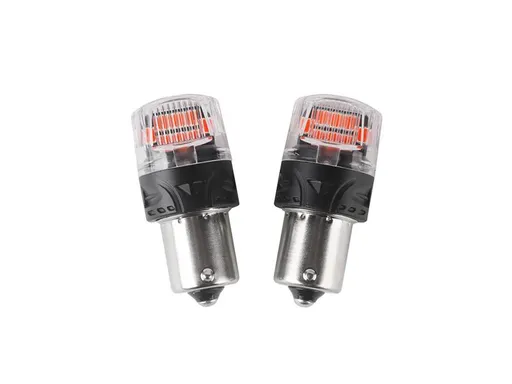 Autožiarovka LED BA15S 12V CARCLEVER 16LED 2835SMD červená 2ks