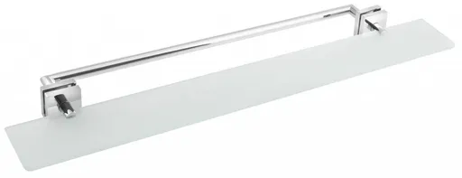 POLYSAN - X-SQUARE polica s držiakom osušky na sklenenú zástenu, chróm XQ458