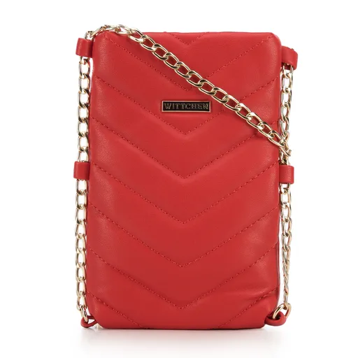 Mini kabelka z prešívanej ekokože s retiazkou 95-2Y-501-3