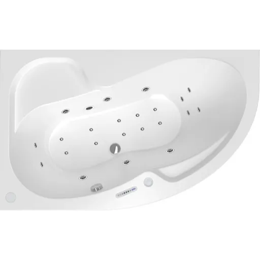 Masážna vaňa SIKO Fortuna 160x100 cm LUXUS akrylát ľavá SIKOHMLFO160L