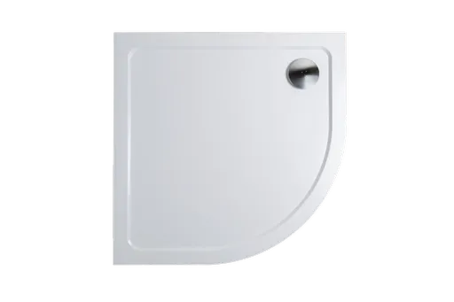 H K - THOR Sprchová vanička z liateho mramoru, štvrťkruh, R550 80x80x3 cm SE-THOR-80Q