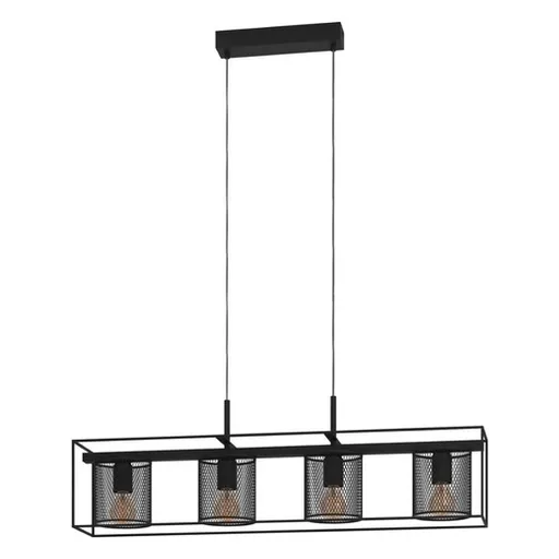 Závesné osvetlenie Eglo CATTERICK čierna 43773