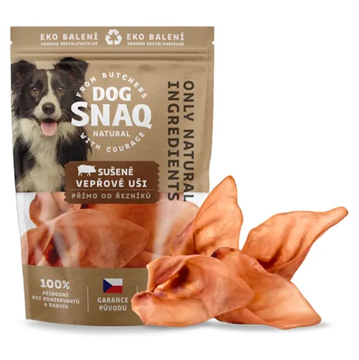 DOG SNAQ Bravčové ucho sušené 4 ks