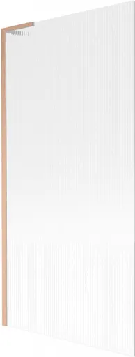 MEXEN/S - Next L vaňová zástena FIX 90 x 150, prúžky, meď kartáčovaná 895-090-000-03-09-65