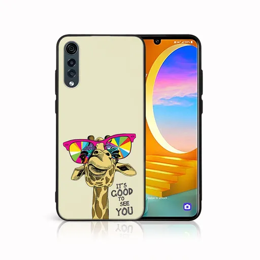 MY ART Ochranný kryt pre LG Velvet GIRAFFE (180)