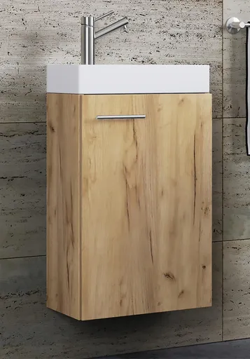 VCM 2dílné umyvadlo pro hosty Slito, dub medový