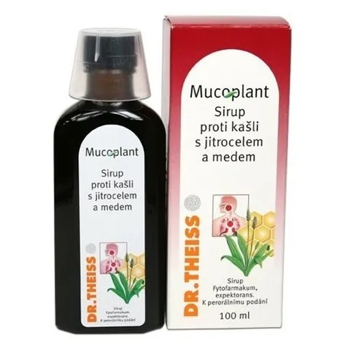 DR.THEISS Mucoplant sirup proti kašľu so skorocelom a medom 100 ml