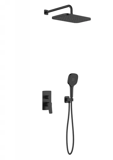 KFA - Súprava sprchová Malaga, podomietková, čierna 4529-501-81
