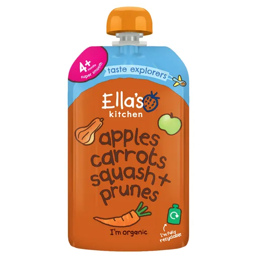 ELLA'S KITCHEN Tekvica mrkva jablko a slivka BIO 120 g