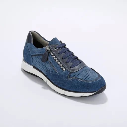 Kožené tenisky so zipsom a šnúrkami