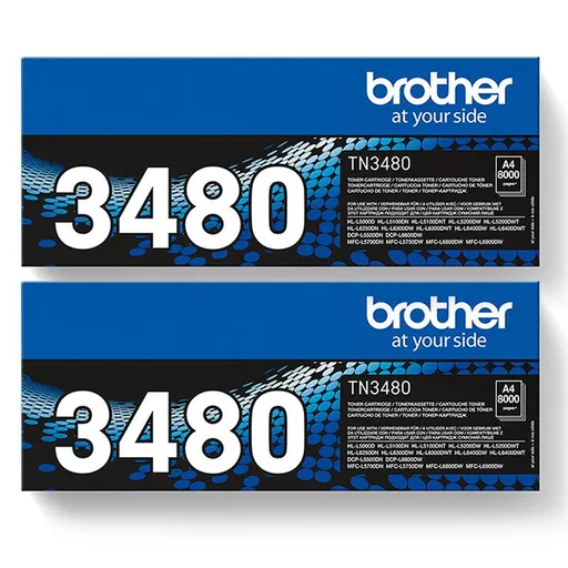 BROTHER TN-3480 - originálny toner, čierny, 2x8000