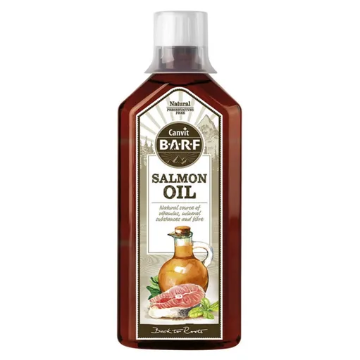 CANVIT BARF Lososový olej pre psov 500 ml