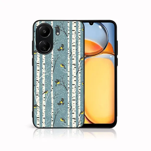 MY ART Kryt s vianočným dizajnom Xiaomi Redmi 13C BIRCH (072)