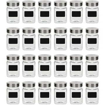 Dózy na potraviny s etiketou 24 ks 300 ml