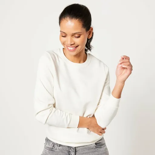 Moltonová mikina s okrúhlym výstrihom