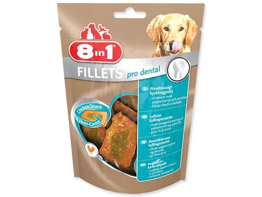 Pochúťka 8in1 Fillets Dental 80g