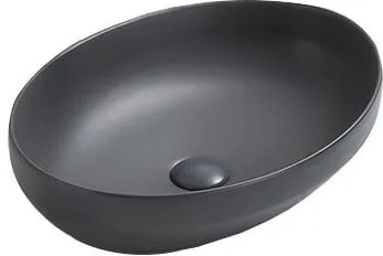 MEXEN - Cornelia umývadlo na dosku 50x36, tmavo šedá mat 21885071