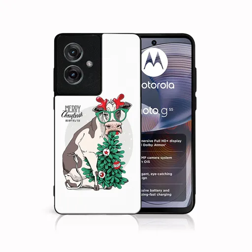 MY ART Kryt s vianočným dizajnom Motorola Moto G55 5G MERRY CHRISTMAS (074)
