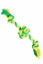 Hračka pre psov Bavlnená lopta, 2 ramená 22cm HipHop