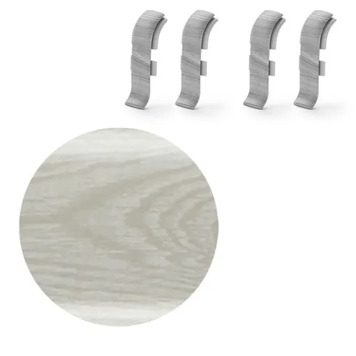 Spojka k soklu Naturel dub Arctic , PVC dĺžka 0,5 cm, výška hrany 56 mm, NATNGTFG0