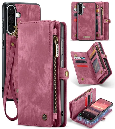 WALLET Ochranný kryt s peňaženkou 2v1 pre Samsung Galaxy A56 červený