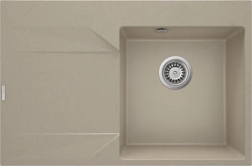 DEANTE DEANTE - Evora pieskový granitový drez, 1-bowl s odkvapkávacou plochou - vľavo ZQJ_711L