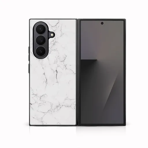 MY ART Ochranný kryt pre Samsung Galaxy Z Fold7 5G WHITE MARBLE (144)