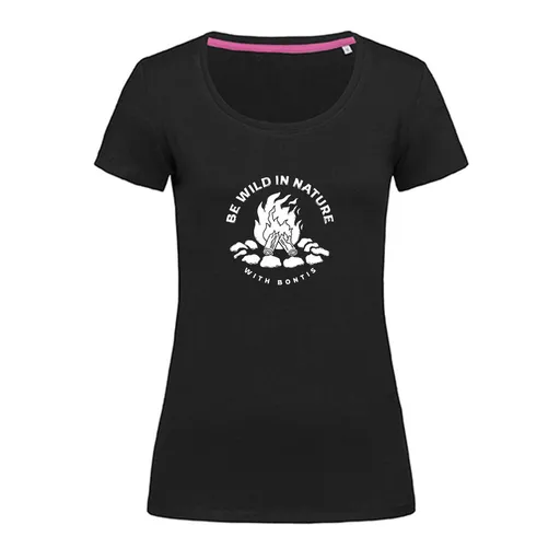 Bontis Dámske tričko CAMPFIRE - Čierna | XL