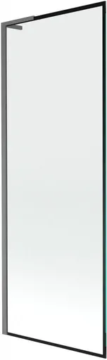 MEXEN/S - Next L vaňová zástena FIX 70 x 150, čierna vzor, grafit kartáčovaná 895-070-000-03-70-66